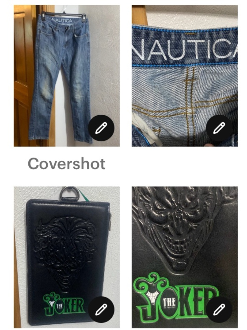 Nautica👖sz12+ Vegan leather joker wallet 7 x 4.25”